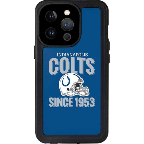NFL Indianapolis Colts Helmet iPhone 15 Pro Waterproof Case