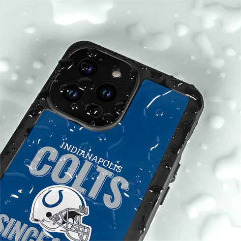 NFL Indianapolis Colts Helmet iPhone 15 Pro Waterproof Case