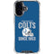 NFL Indianapolis Colts Helmet iPhone 16 Plus Clear Case