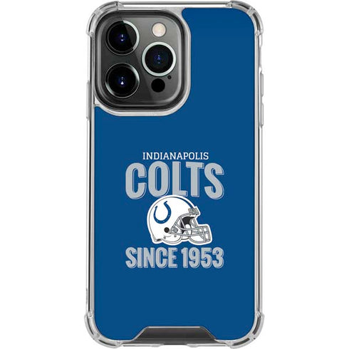 NFL Indianapolis Colts Helmet iPhone 16 Pro Clear Case