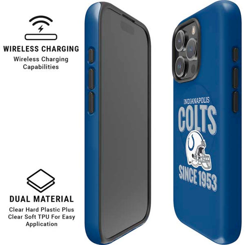 NFL Indianapolis Colts Helmet iPhone 16 Pro Magsafe Impact Case