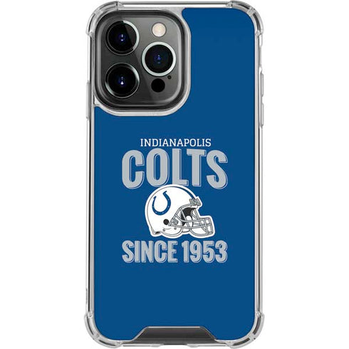 NFL Indianapolis Colts Helmet iPhone 16 Pro Max Clear Case