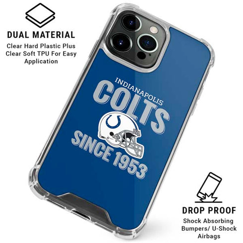 NFL Indianapolis Colts Helmet iPhone 16 Pro Max Clear Case