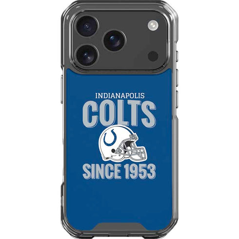 NFL Indianapolis Colts Helmet iPhone 18 Pro Clear Case
