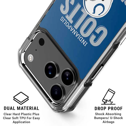 NFL Indianapolis Colts Helmet iPhone 18 Pro Clear Case