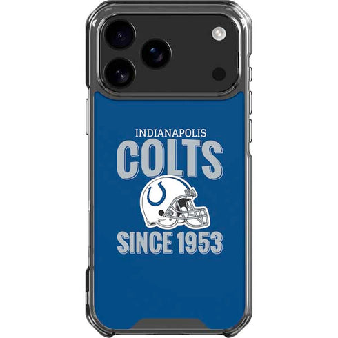 NFL Indianapolis Colts Helmet iPhone 18 Pro Max Clear Case