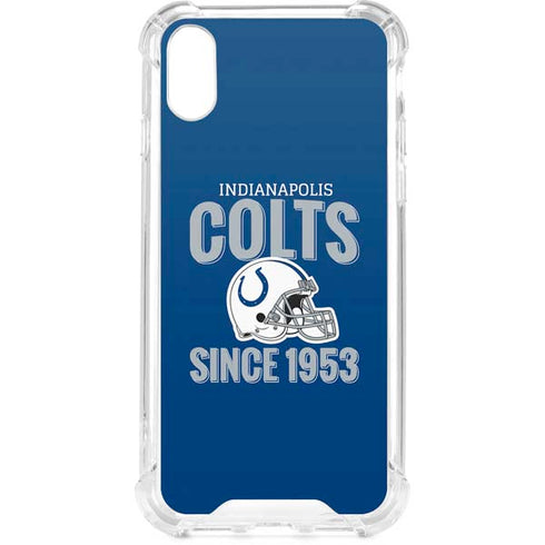 NFL Indianapolis Colts Helmet iPhone XS Clear Case