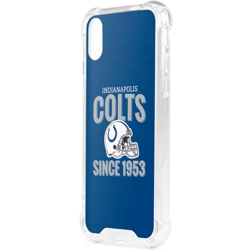 NFL Indianapolis Colts Helmet iPhone XS Clear Case