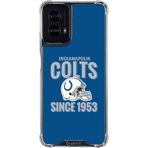NFL Indianapolis Colts Helmet Moto G Power 5G (2024) Clear Case