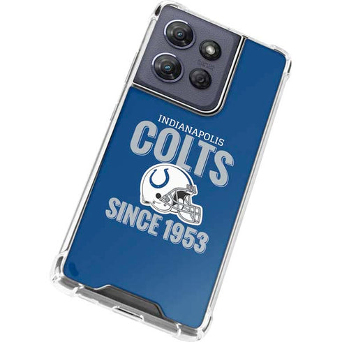 NFL Indianapolis Colts Helmet Moto G Power 5G (2025) Clear Case