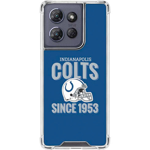 NFL Indianapolis Colts Helmet Moto G Stylus 5G (2025) Clear Case