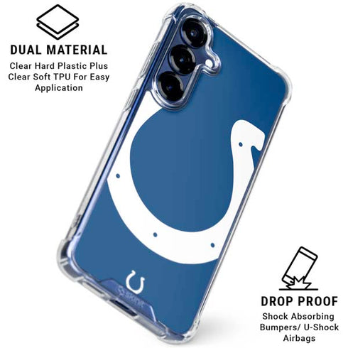 NFL Indianapolis Colts Large Logo Galaxy S25 Clear Case