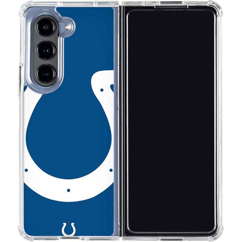 NFL Indianapolis Colts Large Logo Galaxy Z Fold5 5G Clear Case