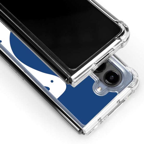 NFL Indianapolis Colts Large Logo Galaxy Z Fold5 5G Clear Case