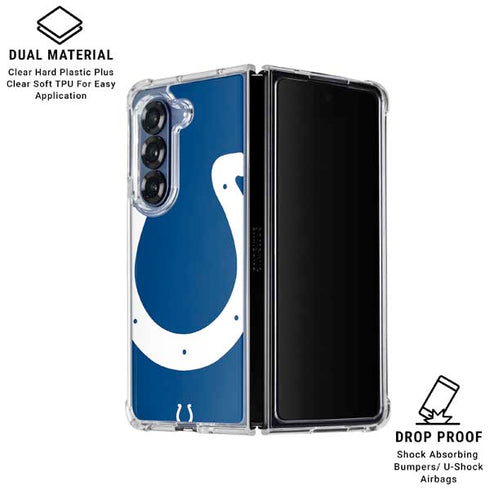 NFL Indianapolis Colts Large Logo Galaxy Z Fold6 Clear Case