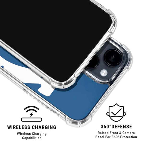 NFL Indianapolis Colts Large Logo iPhone 15 Clear Case