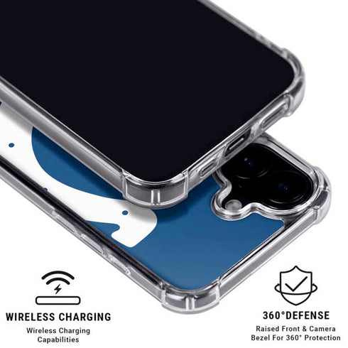 NFL Indianapolis Colts Large Logo iPhone 16 Plus Clear Case