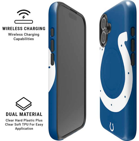 NFL Indianapolis Colts Large Logo iPhone 16 Plus Magsafe Impact Case
