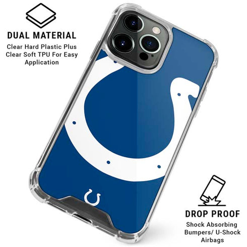NFL Indianapolis Colts Large Logo iPhone 16 Pro Clear Case
