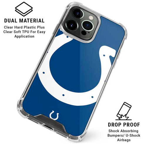 NFL Indianapolis Colts Large Logo iPhone 16 Pro Max Clear Case