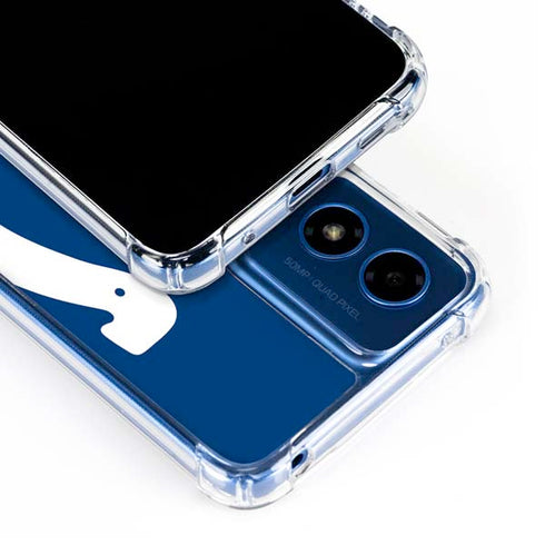 NFL Indianapolis Colts Large Logo Moto G 5G (2024) Clear Case
