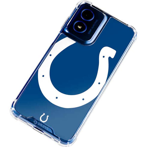 NFL Indianapolis Colts Large Logo Moto G Play 4G (2024) Clear Case