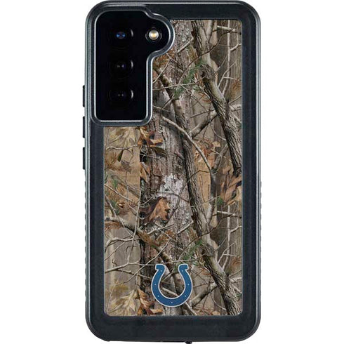 NFL Indianapolis Colts Realtree AP Camo Galaxy S24 Plus Waterproof Case
