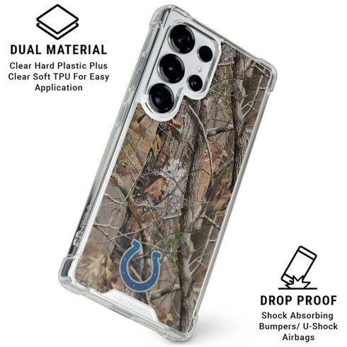 NFL Indianapolis Colts Realtree AP Camo Galaxy S25 Ultra Clear Case