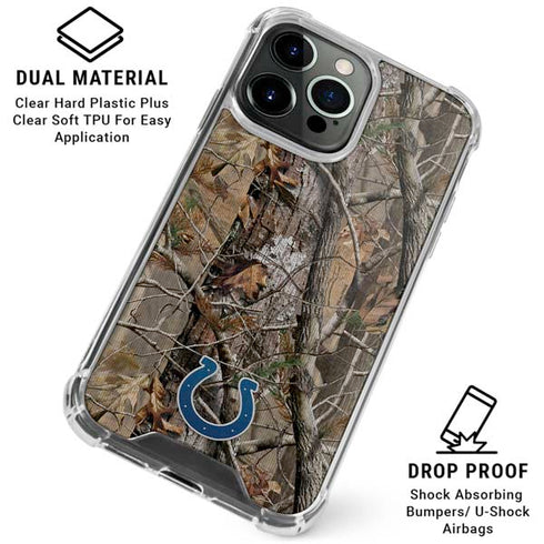 NFL Indianapolis Colts Realtree AP Camo iPhone 16 Pro Clear Case