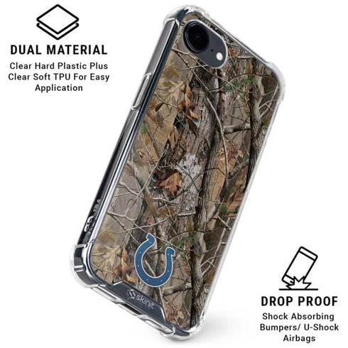 NFL Indianapolis Colts Realtree AP Camo iPhone 16e Clear Case