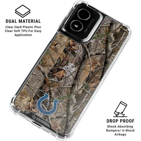NFL Indianapolis Colts Realtree AP Camo Moto G Power 5G (2024) Clear Case