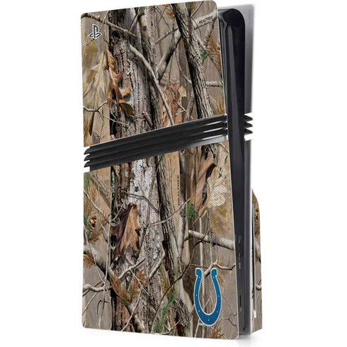 NFL Indianapolis Colts Realtree AP Camo PS5 Pro Disk Console Skin