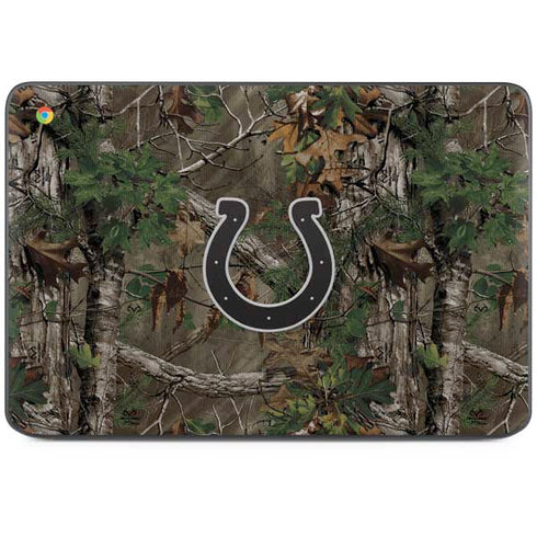 NFL Indianapolis Colts Realtree Xtra Green Camo HP Chromebook Skin