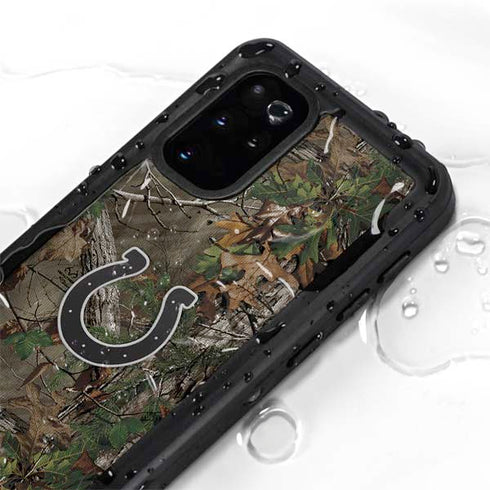 NFL Indianapolis Colts Realtree Xtra Green Camo Galaxy S20 Plus Waterproof Case