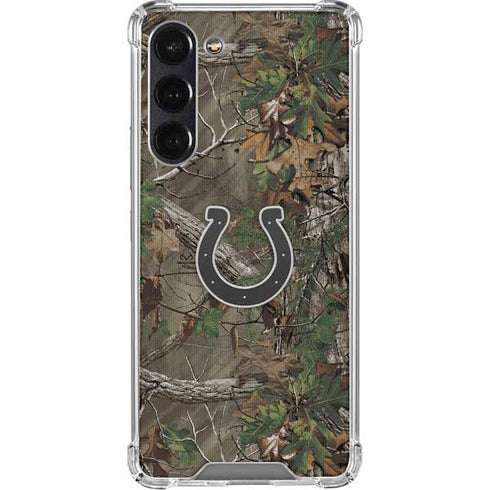 NFL Indianapolis Colts Realtree Xtra Green Camo Galaxy S24 FE Clear Case