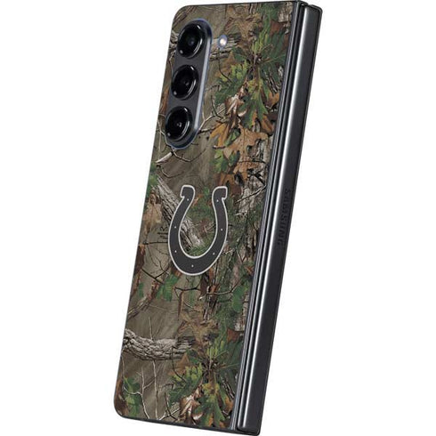 NFL Indianapolis Colts Realtree Xtra Green Camo Galaxy Z Fold5 5G Skin
