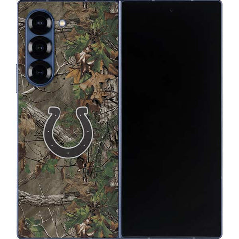 NFL Indianapolis Colts Realtree Xtra Green Camo Galaxy Z Fold6 Skin