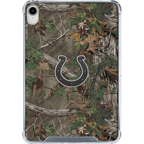 NFL Indianapolis Colts Realtree Xtra Green Camo iPad 11th Gen (2025) Clear Case
