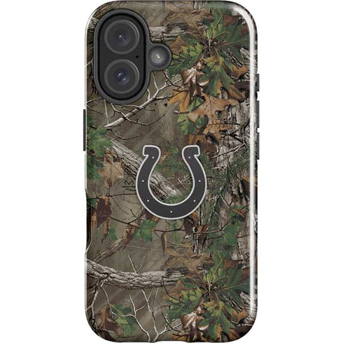 NFL Indianapolis Colts Realtree Xtra Green Camo iPhone 16 Plus Impact Case