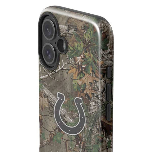 NFL Indianapolis Colts Realtree Xtra Green Camo iPhone 16 Plus Impact Case