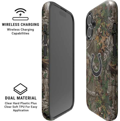 NFL Indianapolis Colts Realtree Xtra Green Camo iPhone 16 Plus Magsafe Impact Case