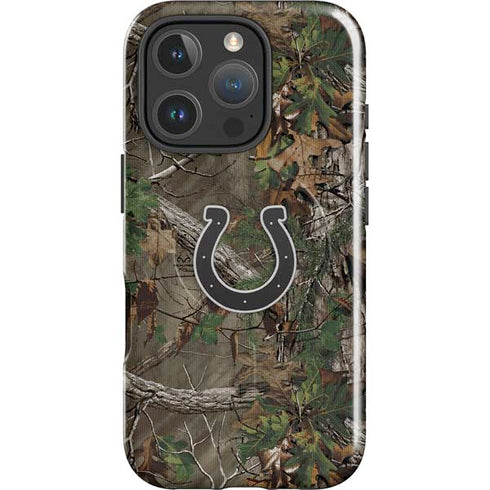NFL Indianapolis Colts Realtree Xtra Green Camo iPhone 16 Pro Magsafe Impact Case