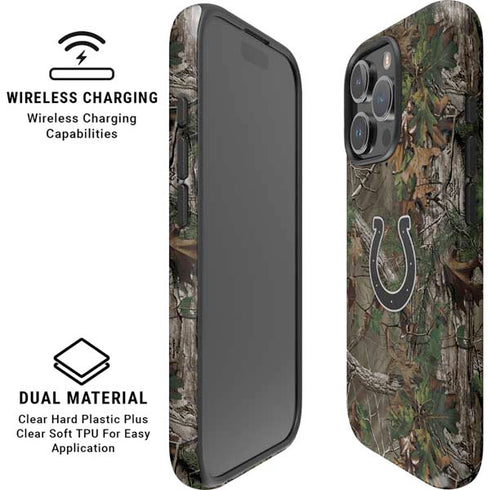NFL Indianapolis Colts Realtree Xtra Green Camo iPhone 16 Pro Magsafe Impact Case