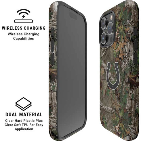 NFL Indianapolis Colts Realtree Xtra Green Camo iPhone 16 Pro Max Magsafe Impact Case