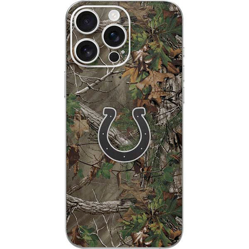 NFL Indianapolis Colts Realtree Xtra Green Camo iPhone 16 Pro Max Skin