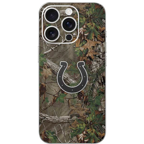 NFL Indianapolis Colts Realtree Xtra Green Camo iPhone 16 Pro Skin