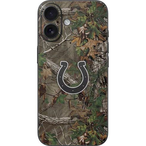 NFL Indianapolis Colts Realtree Xtra Green Camo iPhone 16 Skin