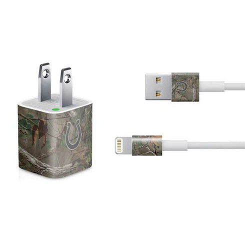 NFL Indianapolis Colts Realtree Xtra Green Camo iPhone Charger (5W USB) Skin