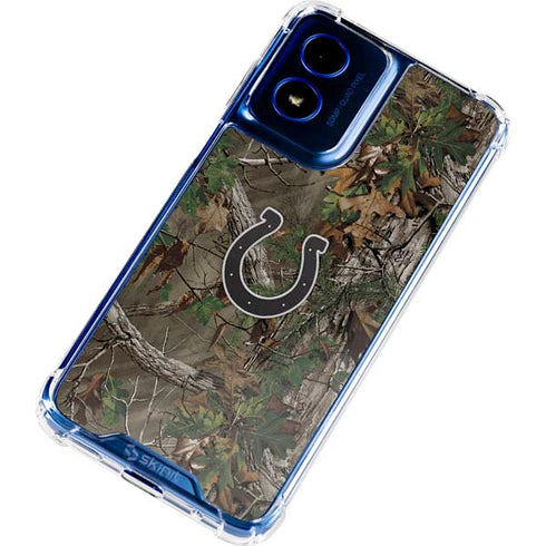 NFL Indianapolis Colts Realtree Xtra Green Camo Moto G 5G (2024) Clear Case