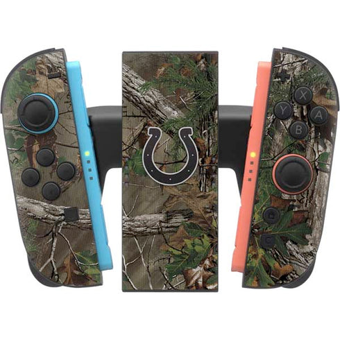NFL Indianapolis Colts Realtree Xtra Green Camo Nintendo Switch 2 (2025) Joy-Con Controller Skin